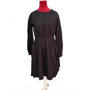 Black Long Sleeve Casual Dress